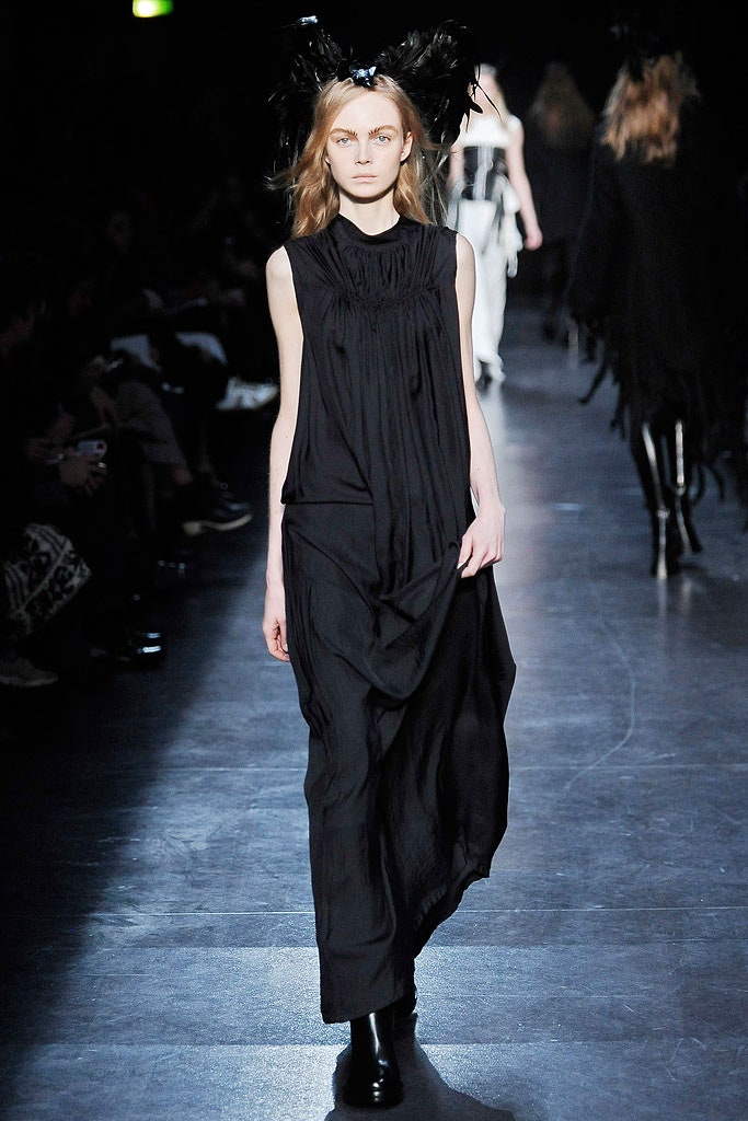 black silk sleeveless dress