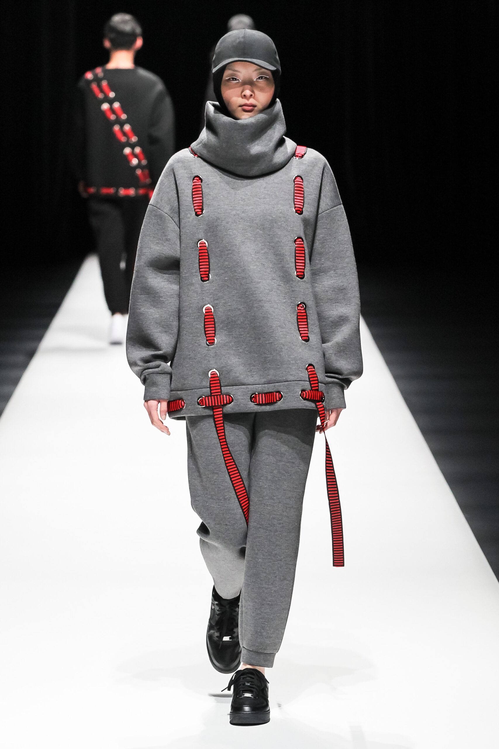 gray relaxed hoodie and pants