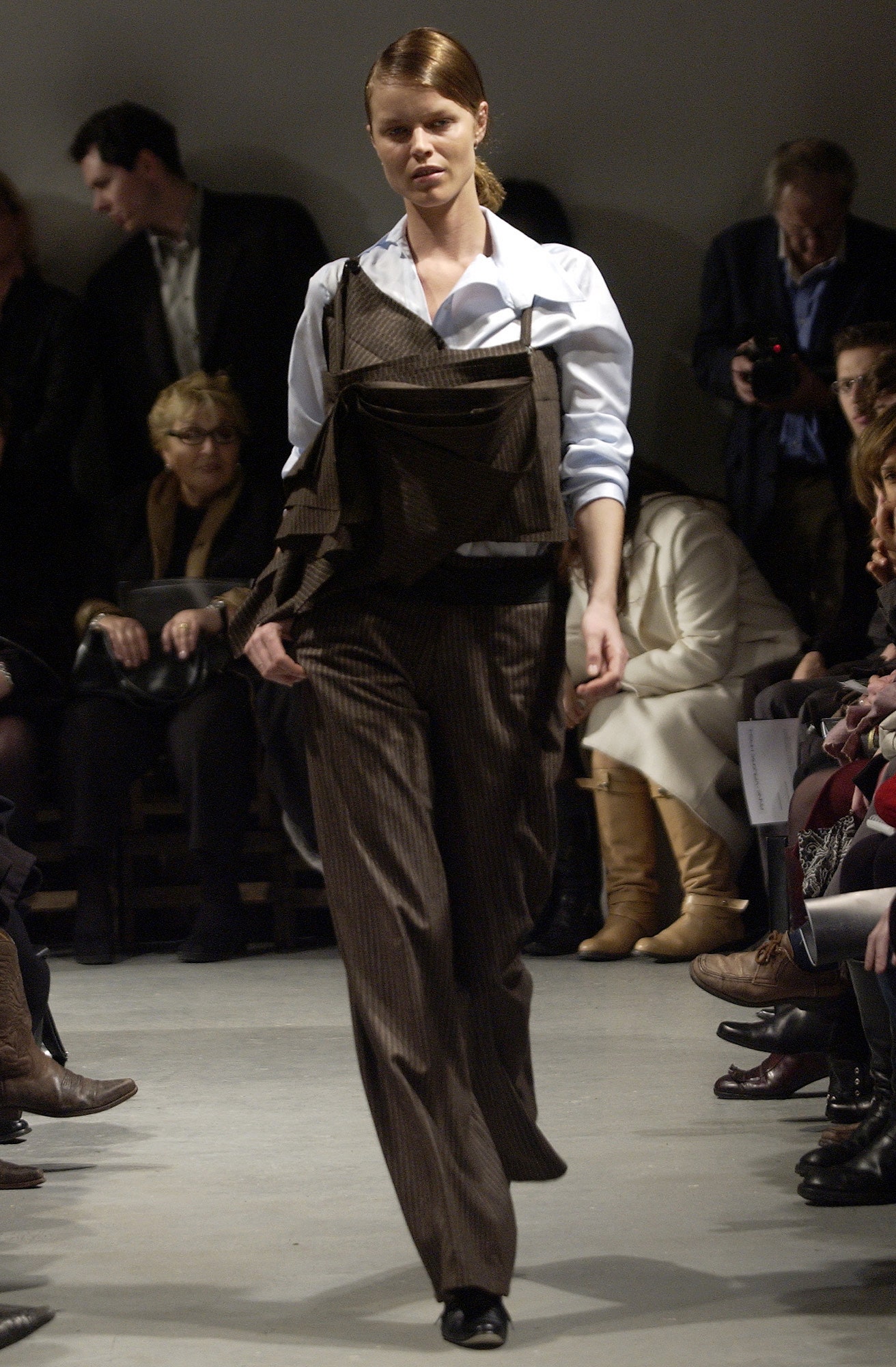 brown cotton sleeveless fitted layered vest