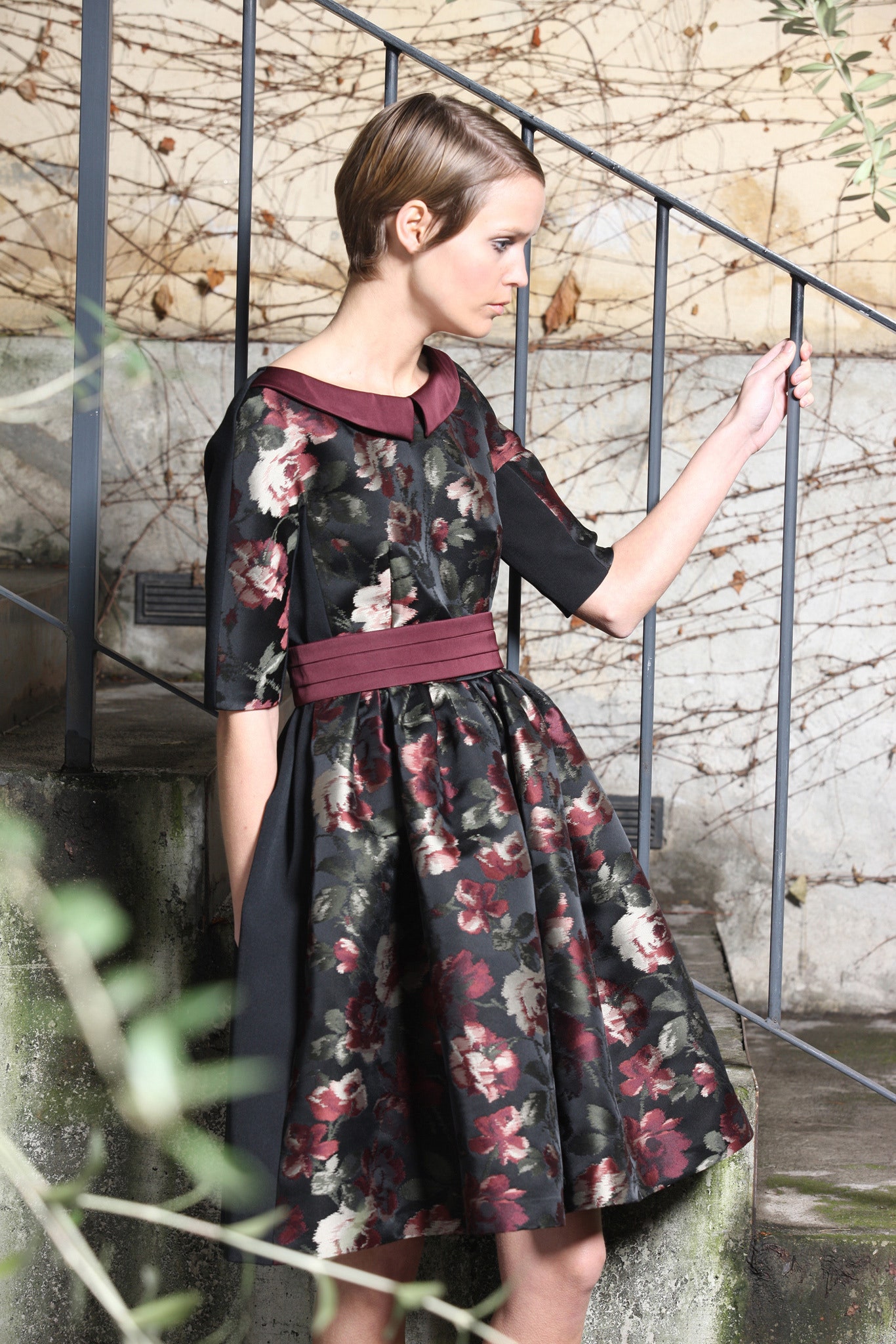 floral print midi dress