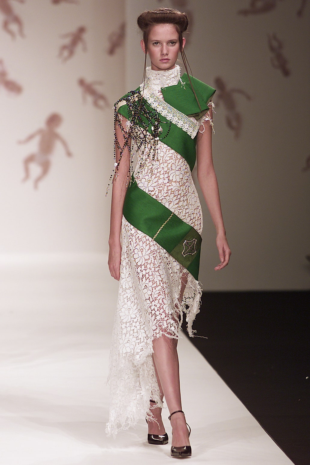 white lace fitted midi dress