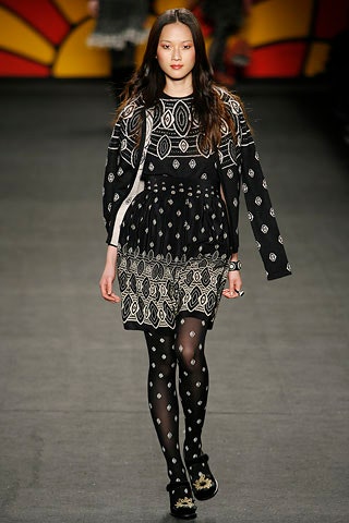 black embroidered mini dress