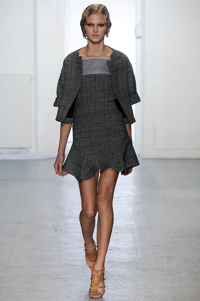 black gray mini dress with jacket