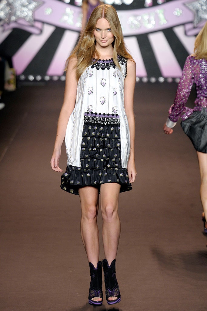 white and black pleated mini dress