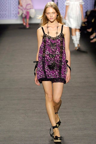 purple printed relaxed dress