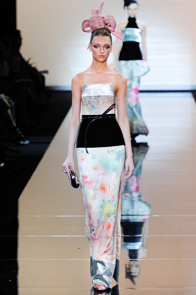 floral silk maxi gown with belt