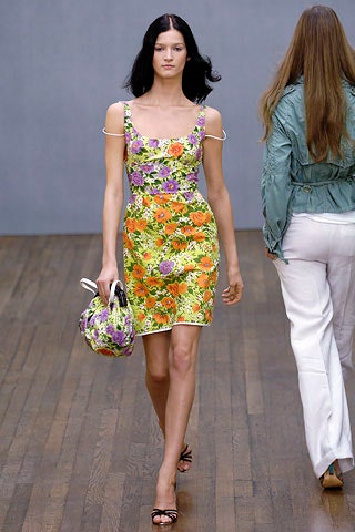 floral mini dress with bag
