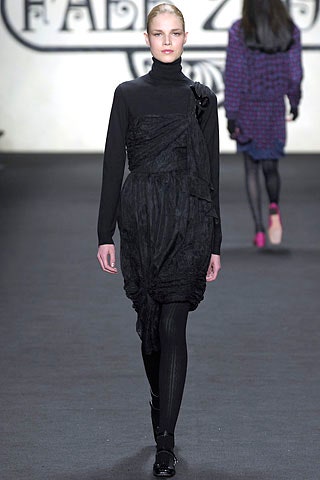 black silk fitted dress