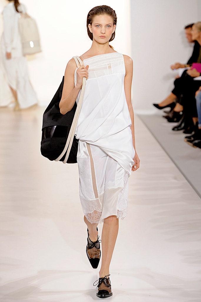 white relaxed sleeveless dress