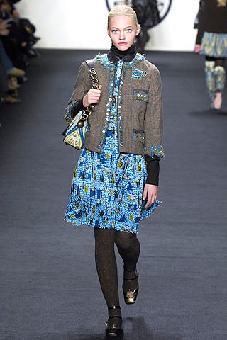 gray fitted jacket with blue dress