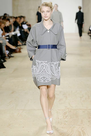 gray relaxed collared dress