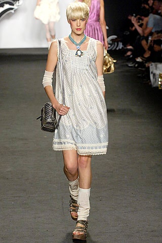white and blue embroidered mini dress