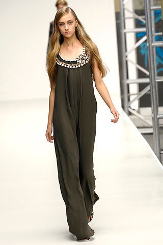 green silk sleeveless jumpsuit