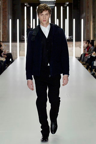 black fitted jacket with white shirt