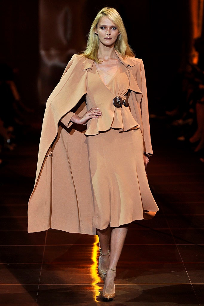 beige silk midi dress with cape
