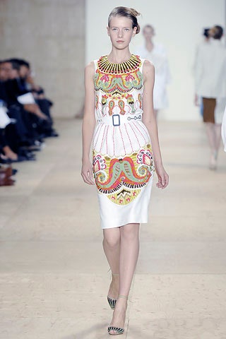 white embroidered fitted dress