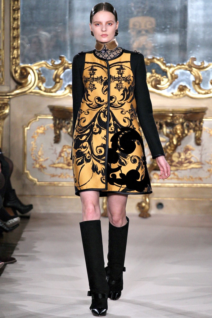 black and gold embroidered coat