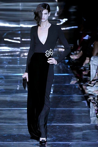 black velvet fitted gown