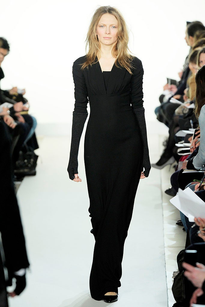 black silk fitted maxi dress