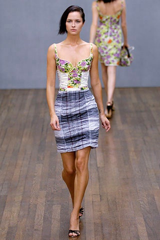 multi-colored fitted mini dress