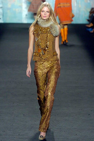 gold silk sleeveless fitted embroidered top