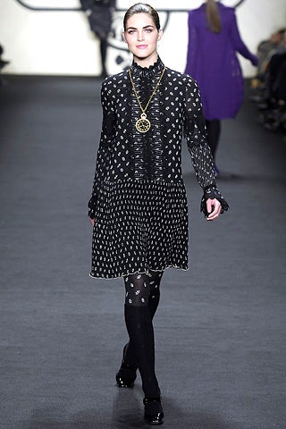 black and white pleated dress