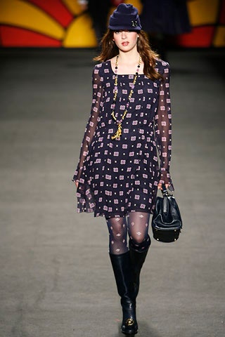 blue printed mini dress with boots