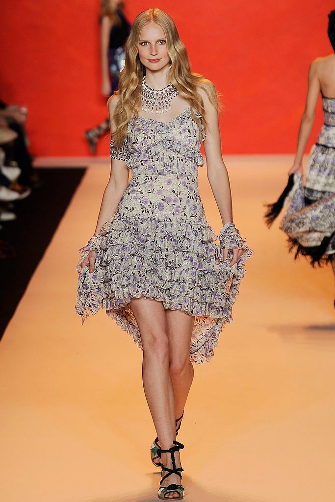 purple white ruffled mini dress