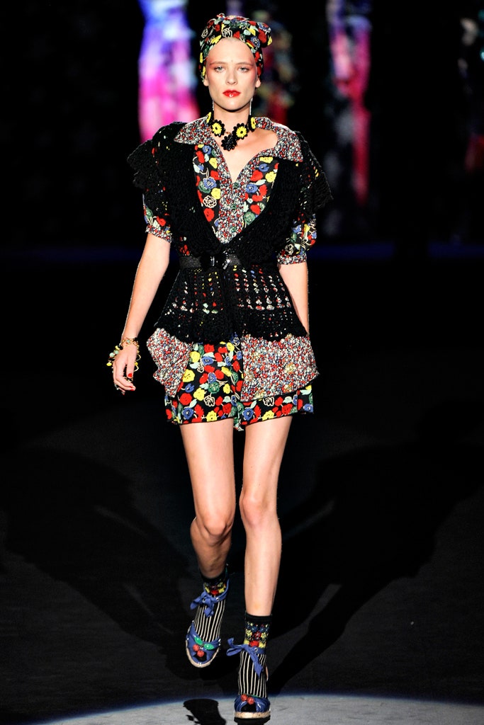 multi-colored mini dress with ruffles