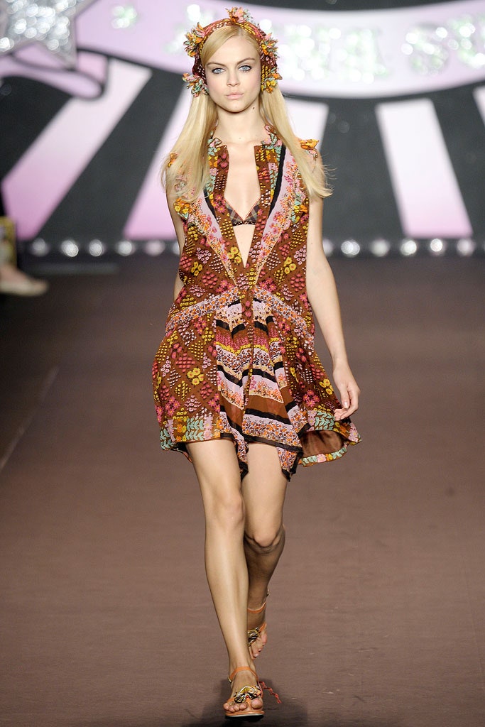 multi-colored sleeveless mini dress