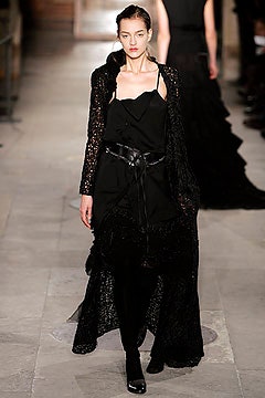 black silk sleeveless dress and lace coat