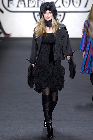 black mini dress with gray jacket