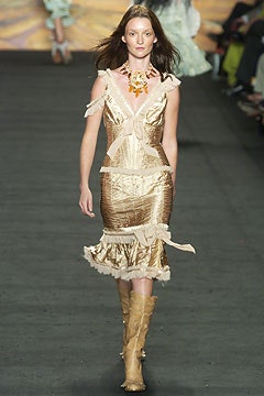 gold silk sleeveless v-neck fitted ruched tiered dress
