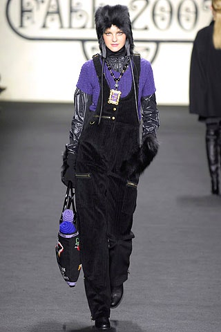 black and purple relaxed jumpsuit