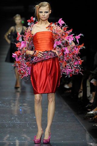 multi silk oversized layered fringed flowing cape