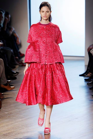 pink silk layered top and skirt