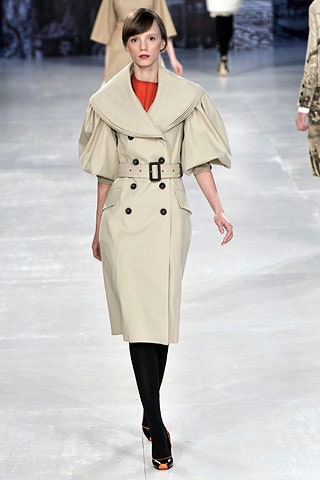 beige structured trench coat
