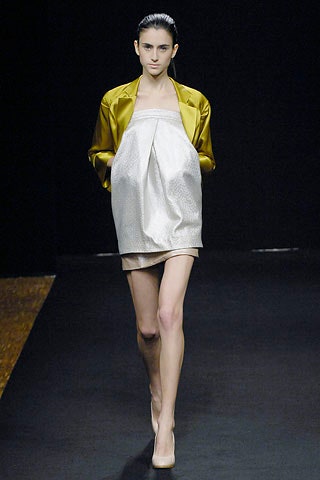 gold satin long-sleeve collared relaxed jacket