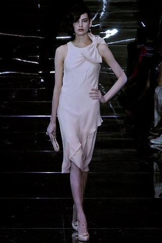 pink silk sleeveless dress