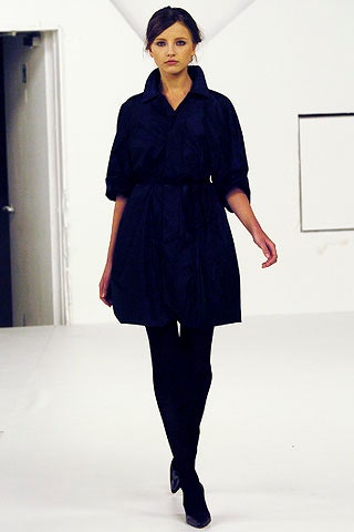 black fitted collared dress