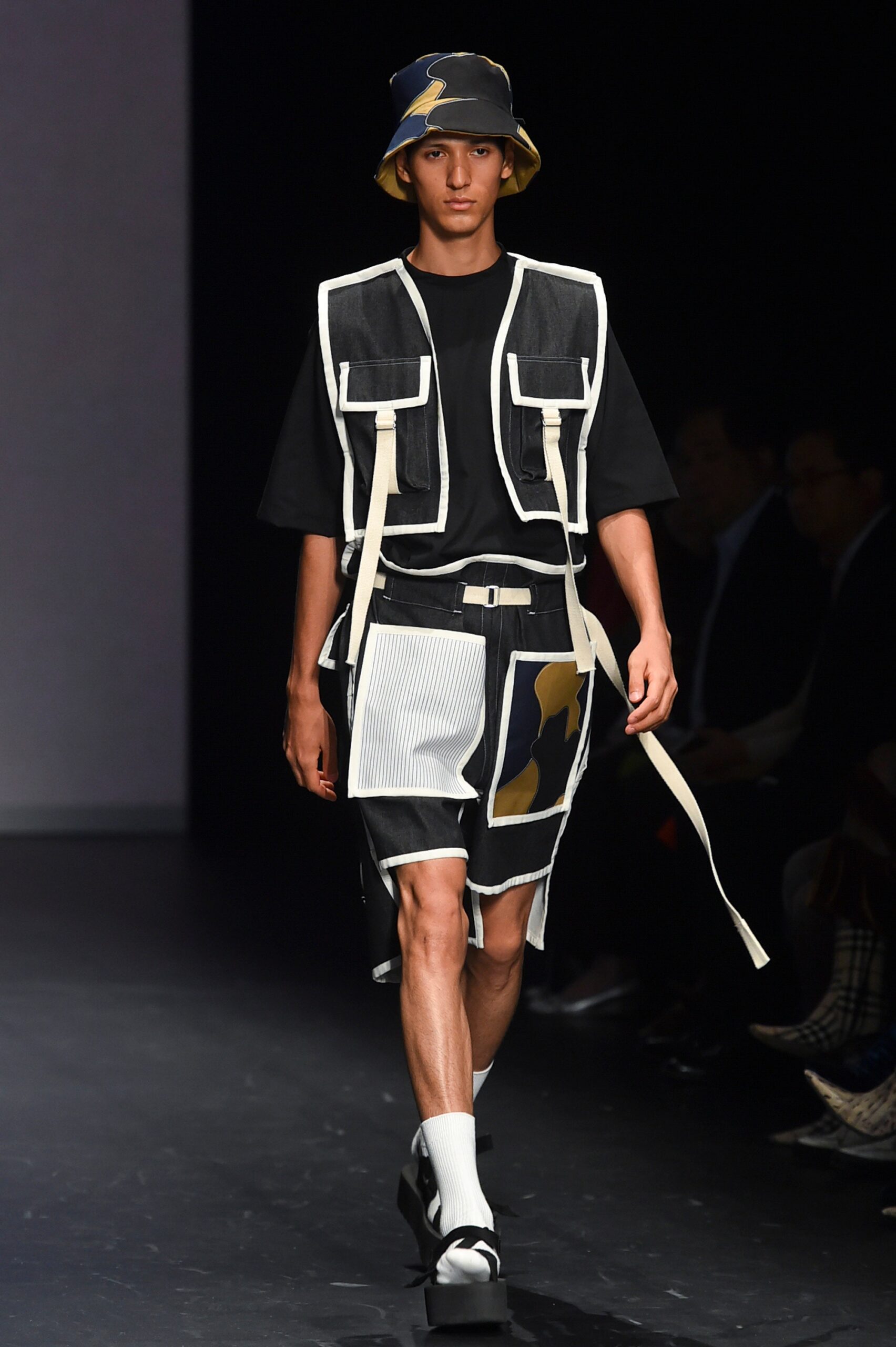 black and white relaxed outfit