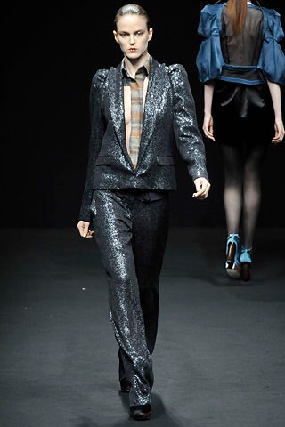 black sequin long-sleeve collared tailored buttoned shiny suit
