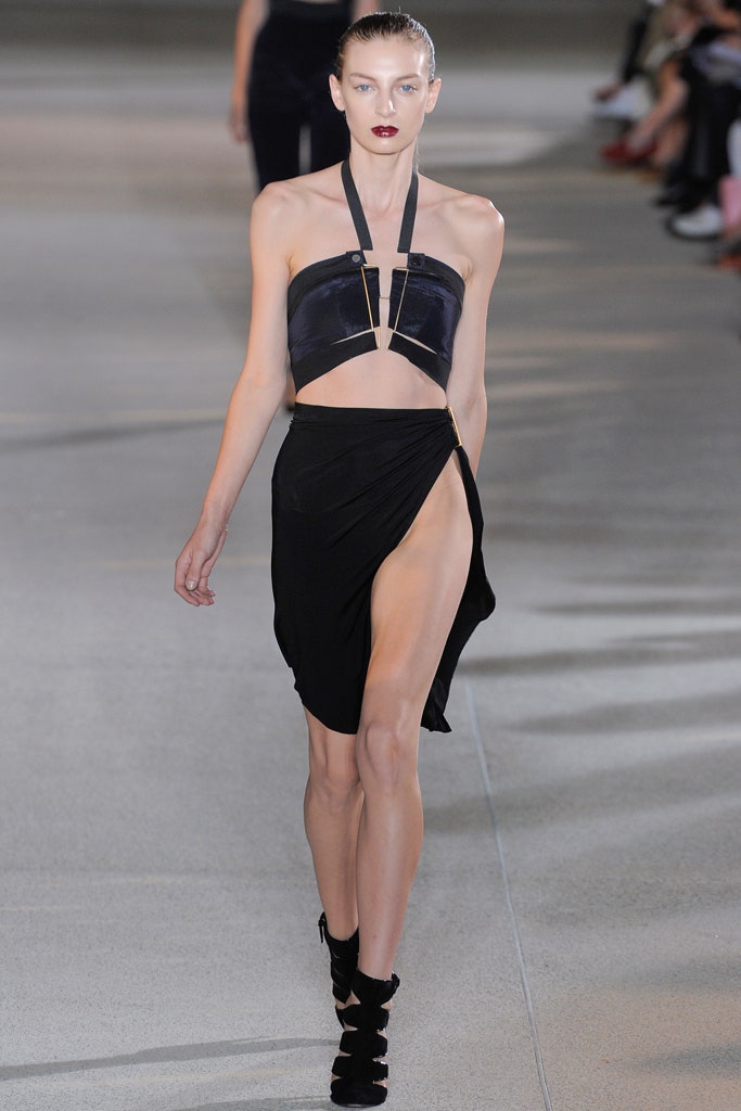 black silk fitted mini dress