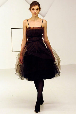 black tulle sleeveless dress