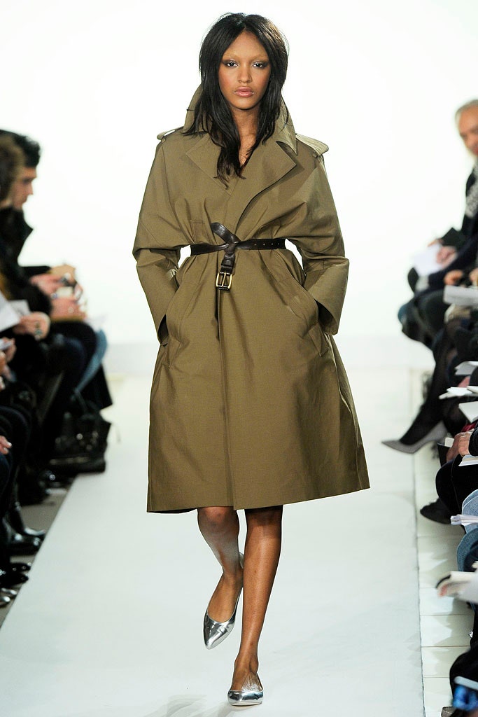 brown cotton fitted trench coat