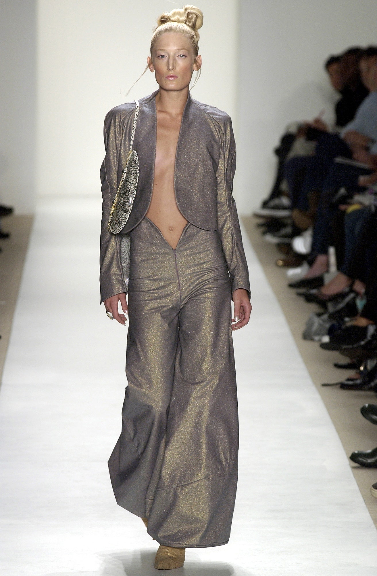 gold silk relaxed jumpsuit