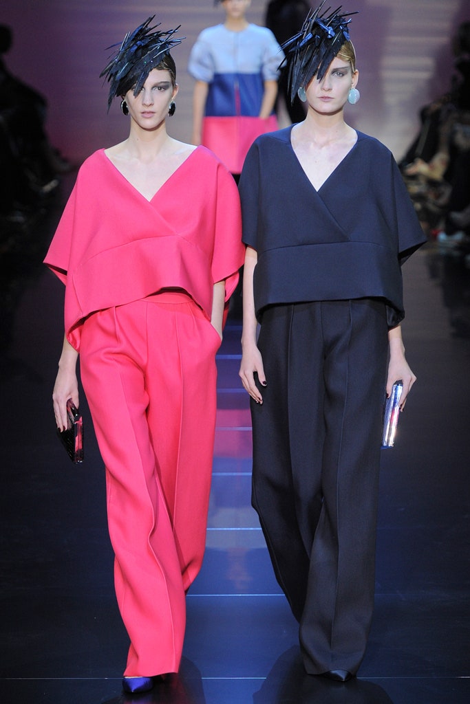 pink and black relaxed tops and pants