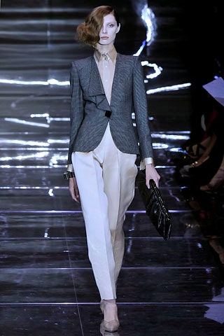 gray wool long-sleeve collared tailored buttoned blazer