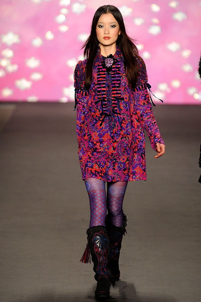 purple long-sleeve collared relaxed floral ruffled short dress