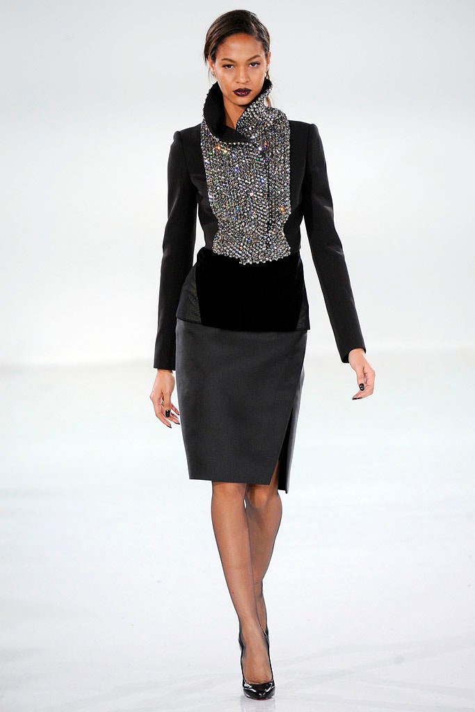 black fitted midi dress
